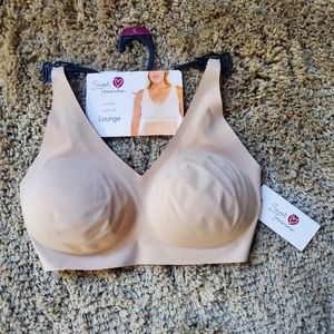 Secret Treasures Women's Wirefree Bonded Bra-Biscotti color!